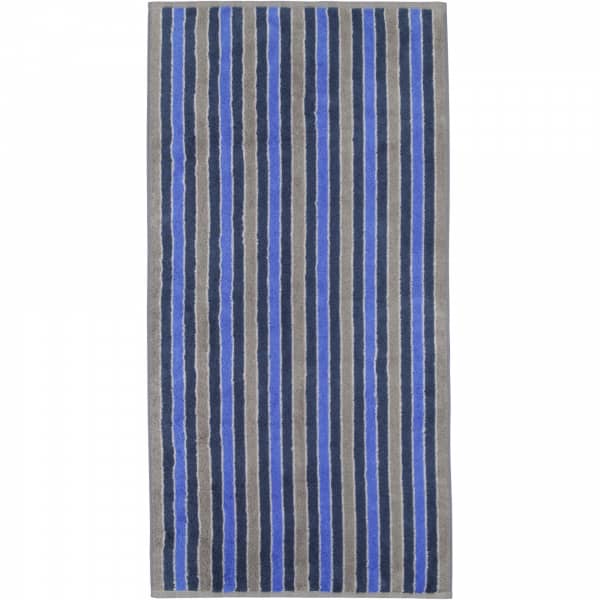 Cawö Handtücher Luxury Home Two-Tone Edition Streifen 647 - Farbe: nachtblau - 10 Handtuch 50x100 cm