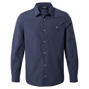 Craghoppers Men's Kiwi Ridge Long Sleeved Shirt Steel Blue
