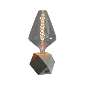 LeuchtNatur - OKta - Tischlampe mit großer Glühbirne im Retro-Design